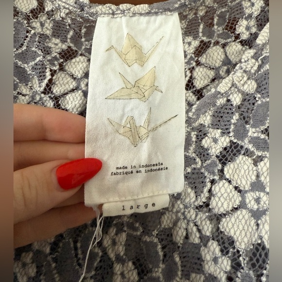 ANTHROPOLOGIE Paper Crane Lace Tunic/Mini Dress - Picture 2 of 3